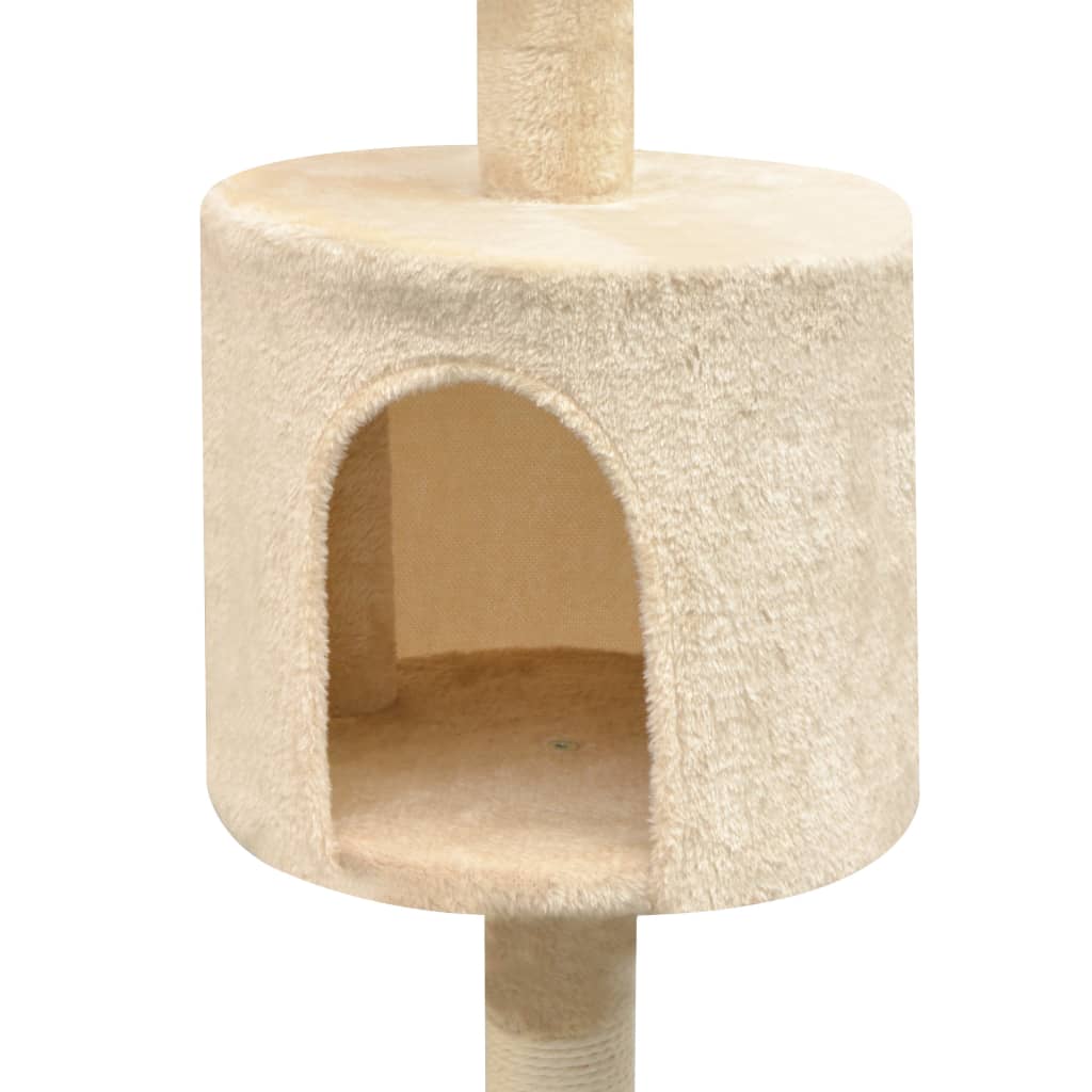 Albero per Gatti con Tiragraffi Sisal 125 cm Beige - homemem39