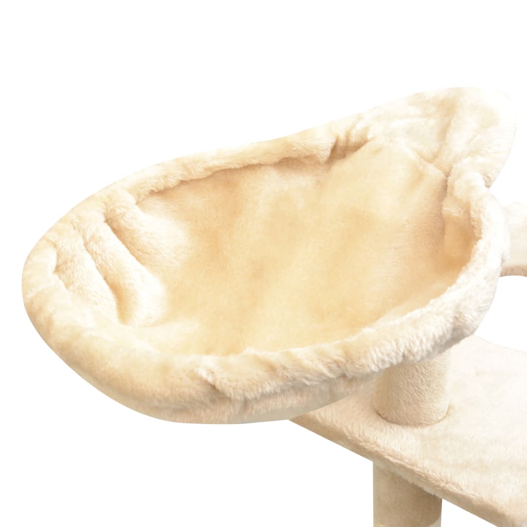 Albero per Gatti con Tiragraffi Sisal 150 cm Beige - homemem39
