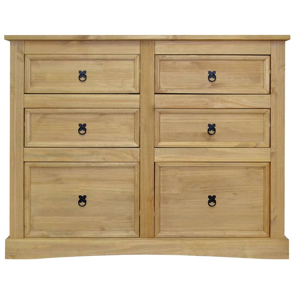 Credenza Pino Messicano Gamma Corona 110x43x81 cm - homemem39