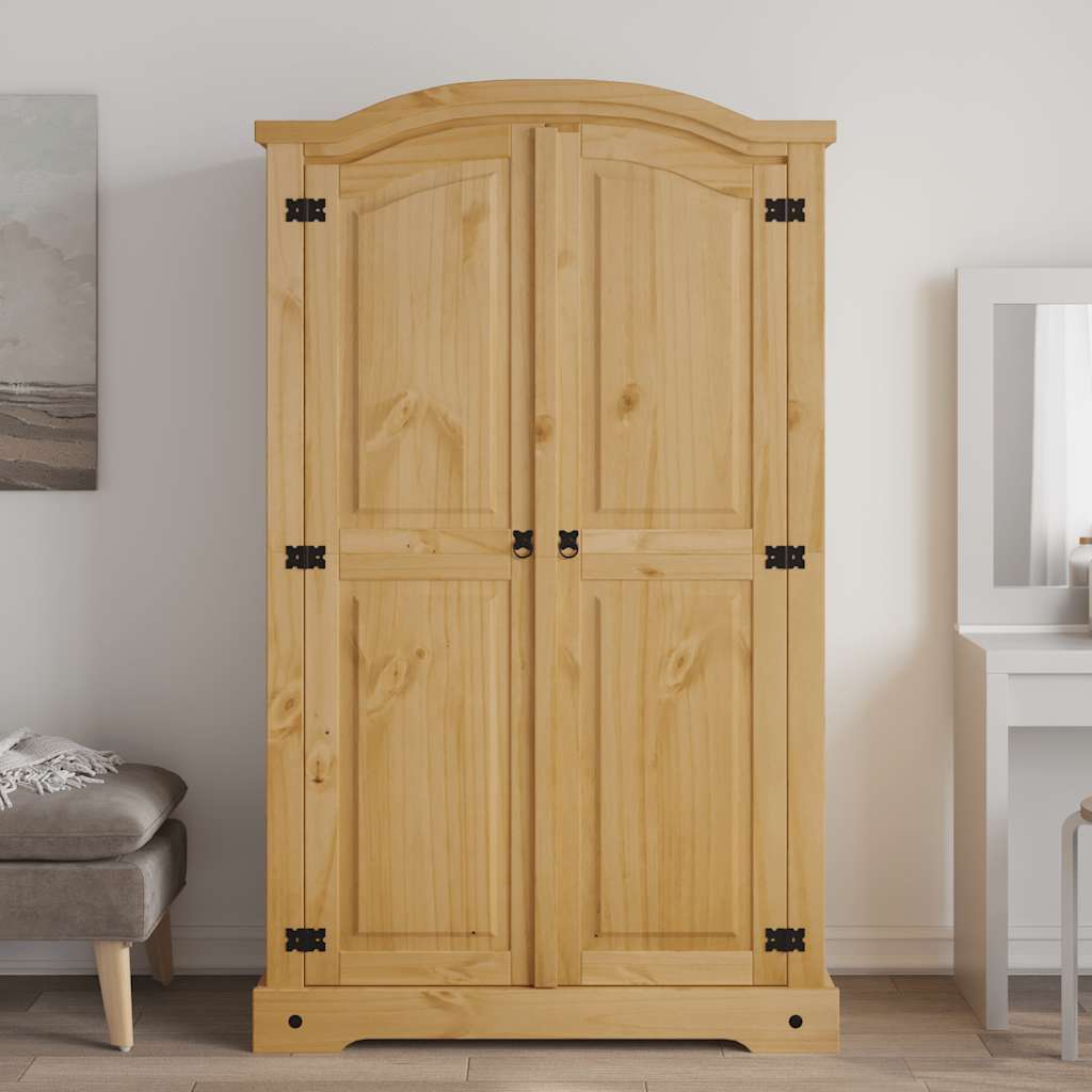 vidaXL Armadio in Legno di Pino Messicano Corona Range 2 Ante - homemem39