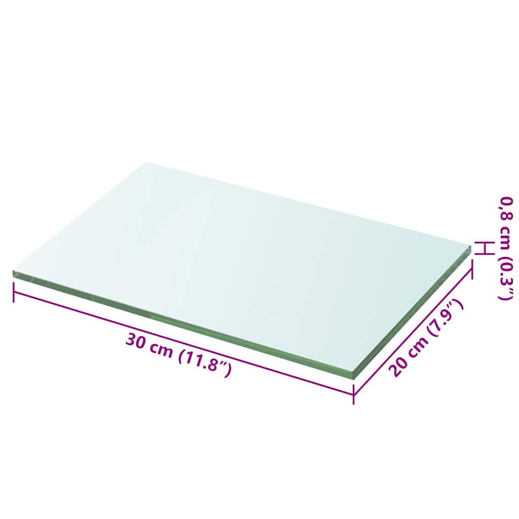 Lastra in Vetro Trasparente 30x20 cm - homemem39