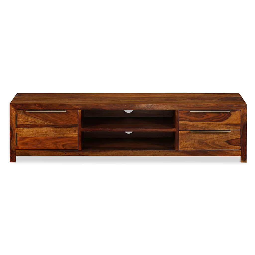 Mobile Porta TV Legno Massello di Acacia 120x30x30 cm