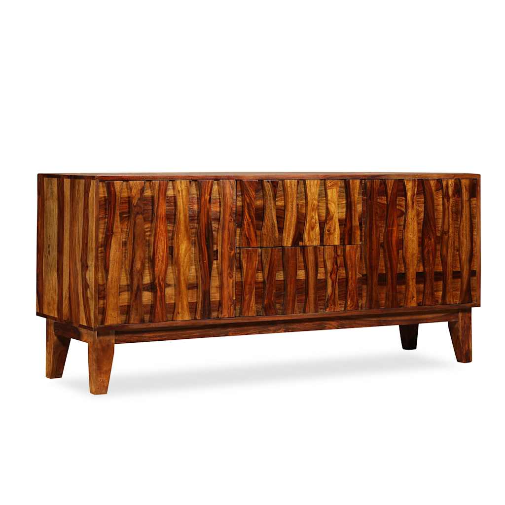 Credenza in Legno Massello di Acacia 160x45x70 cm - homemem39