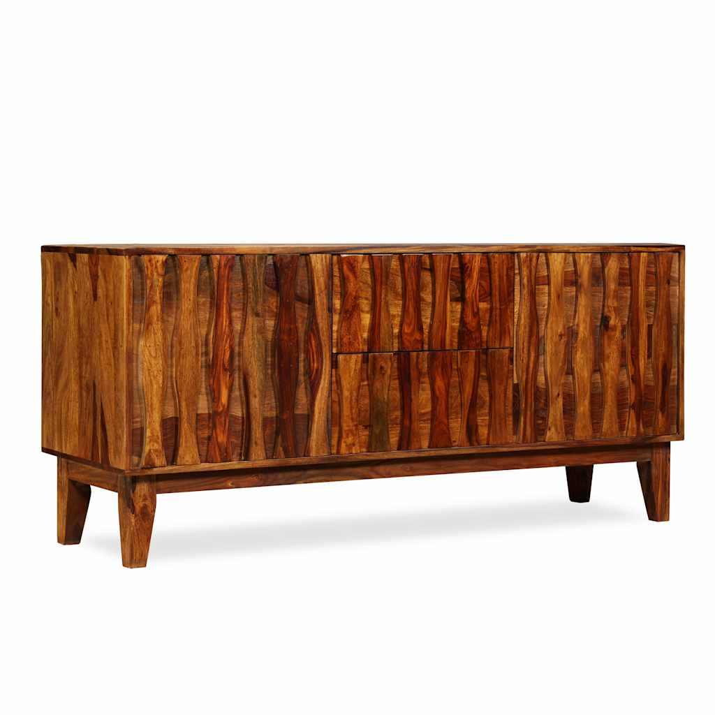 Credenza in Legno Massello di Acacia 160x45x70 cm - homemem39
