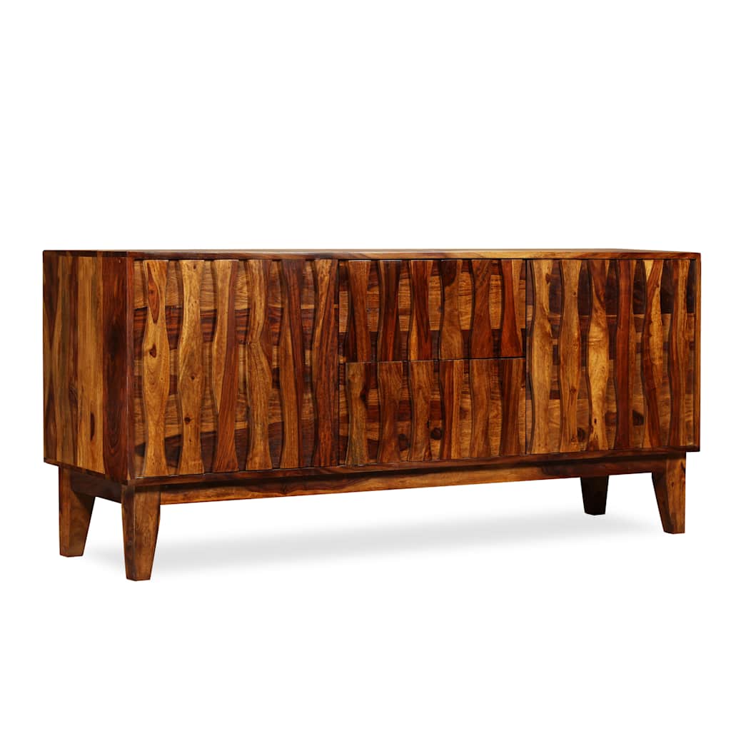 Credenza in Legno Massello di Acacia 160x45x70 cm - homemem39