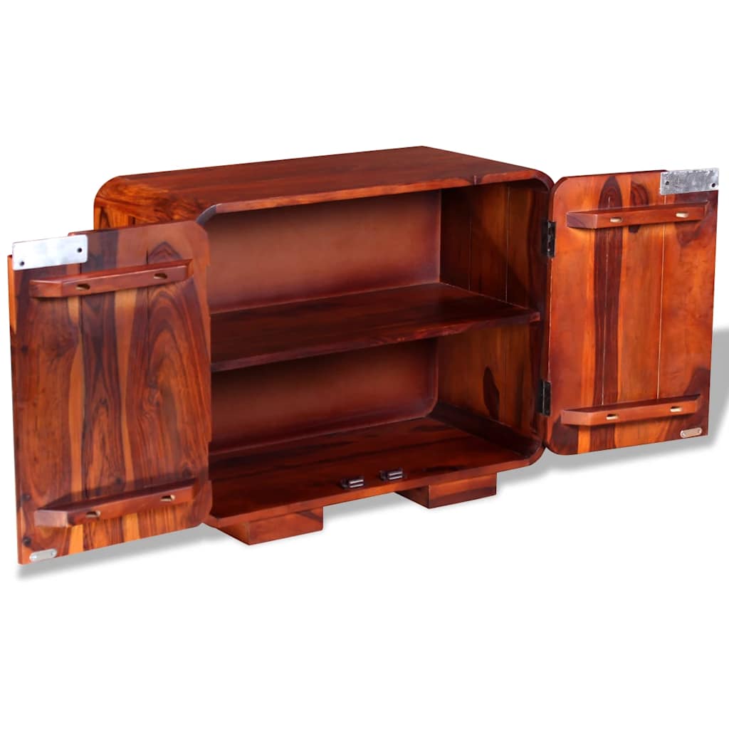 Credenza in Legno Massello di Acacia 75x35x60 cm - homemem39