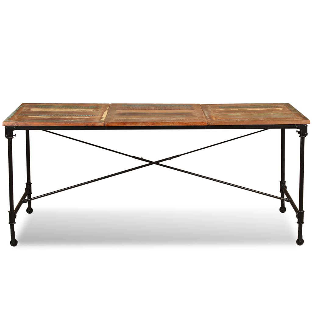 Tavolo da Pranzo in Legno Massello di Recupero 180 cm - homemem39
