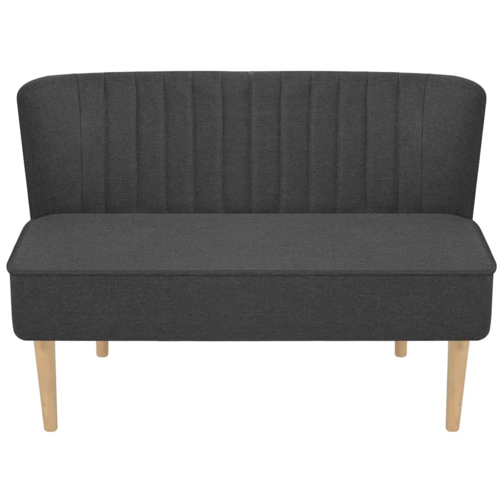 Divano in Tessuto 117x55,5x77 cm Grigio Scuro - homemem39