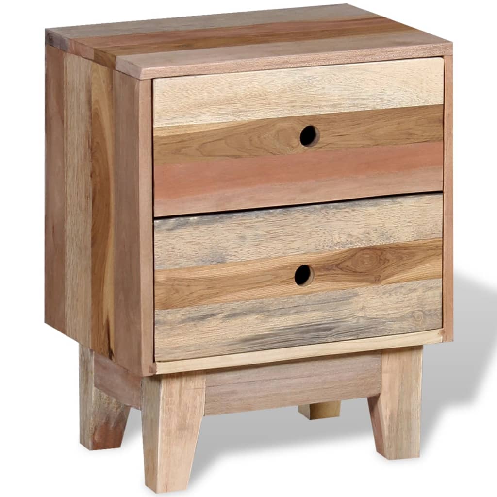 Comodino in Legno Massello di Recupero - homemem39