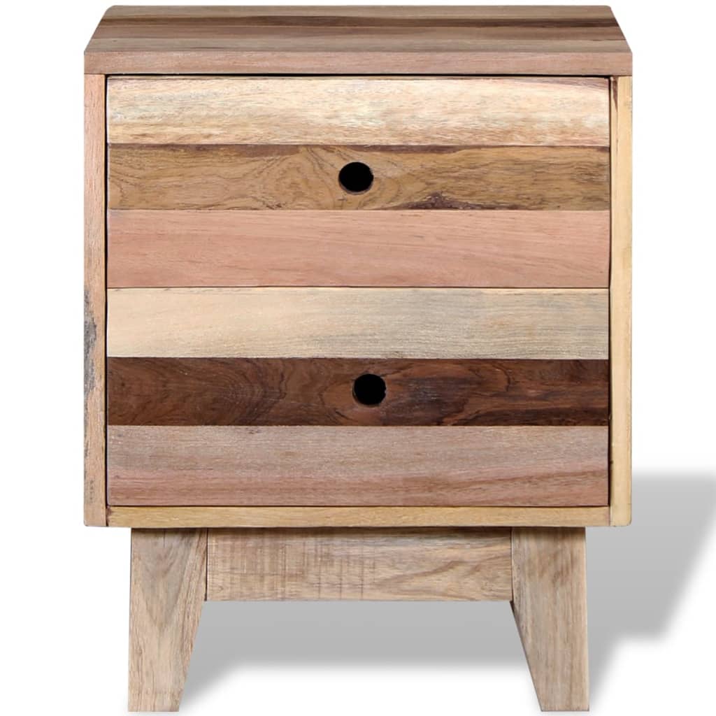 Comodino in Legno Massello di Recupero - homemem39