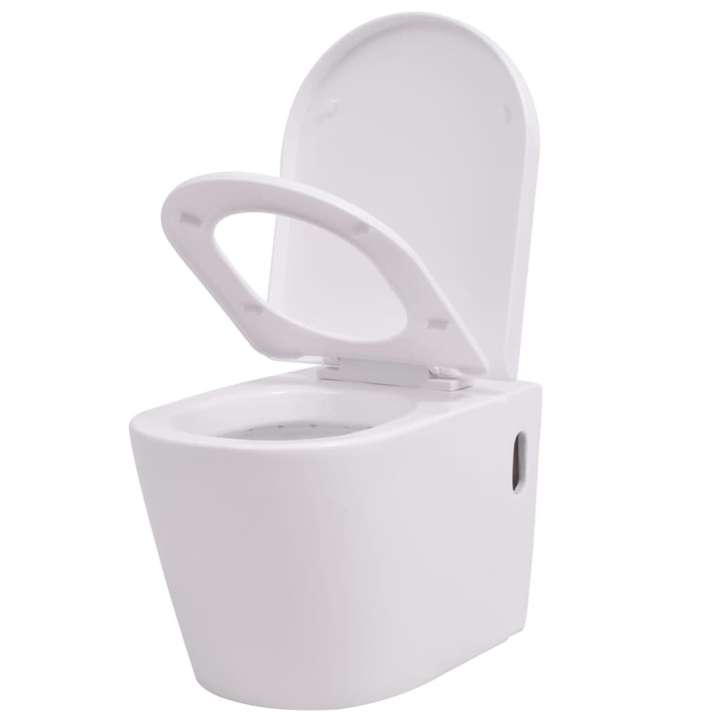 WC Sospeso in Ceramica Bianca - homemem39