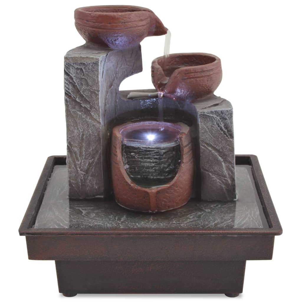 Fontana da Interni con Luce a LED in Poliresina - homemem39