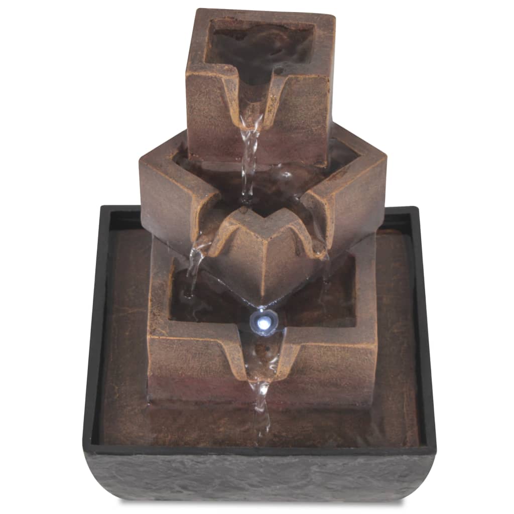 Fontana da Interni con Luce a LED in Poliresina - homemem39