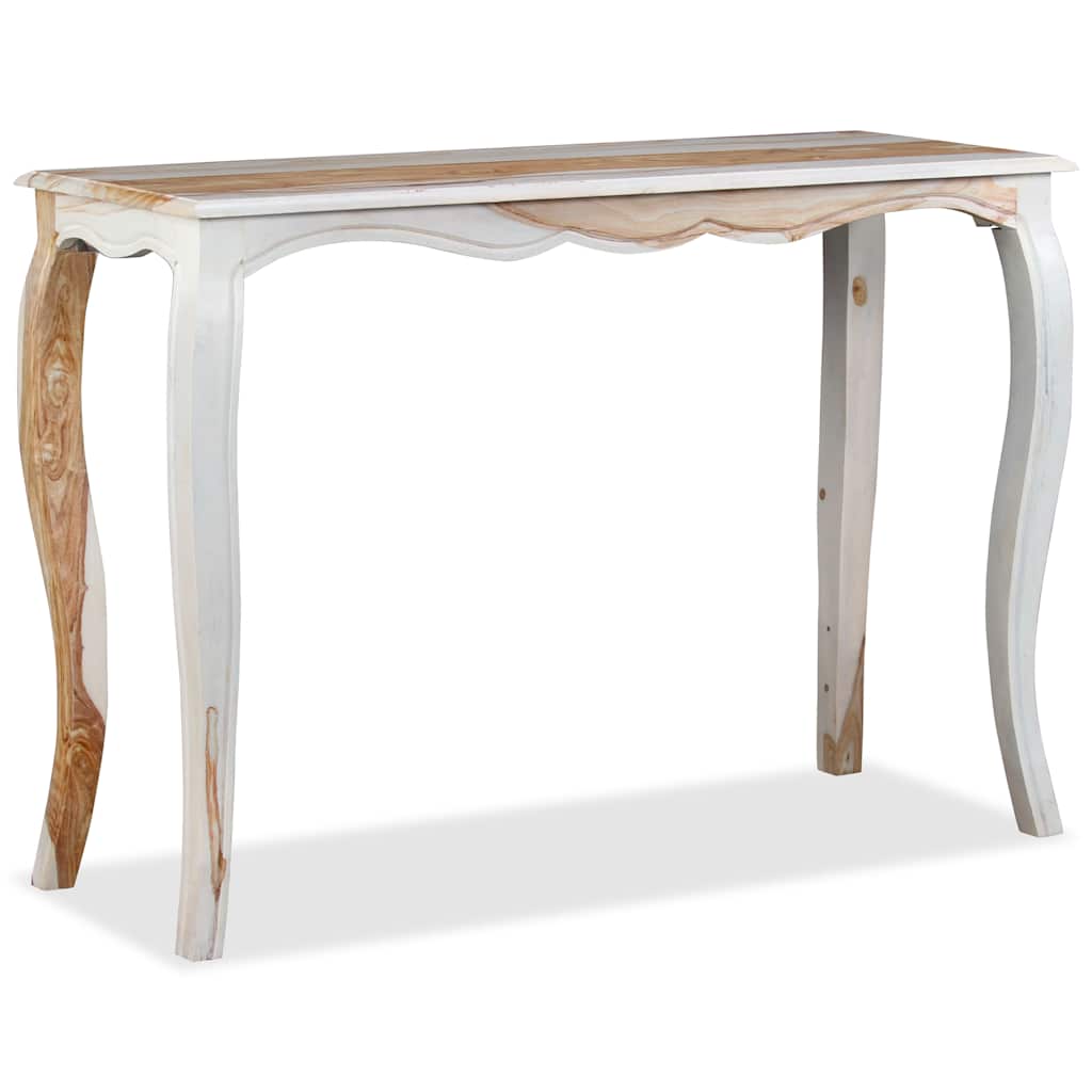 Tavolo Consolle in Legno Massello di Acacia 110x40x76 cm - homemem39