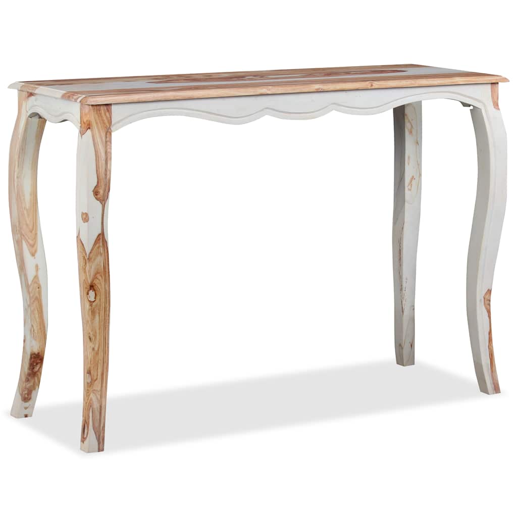Tavolo Consolle in Legno Massello di Acacia 110x40x76 cm - homemem39