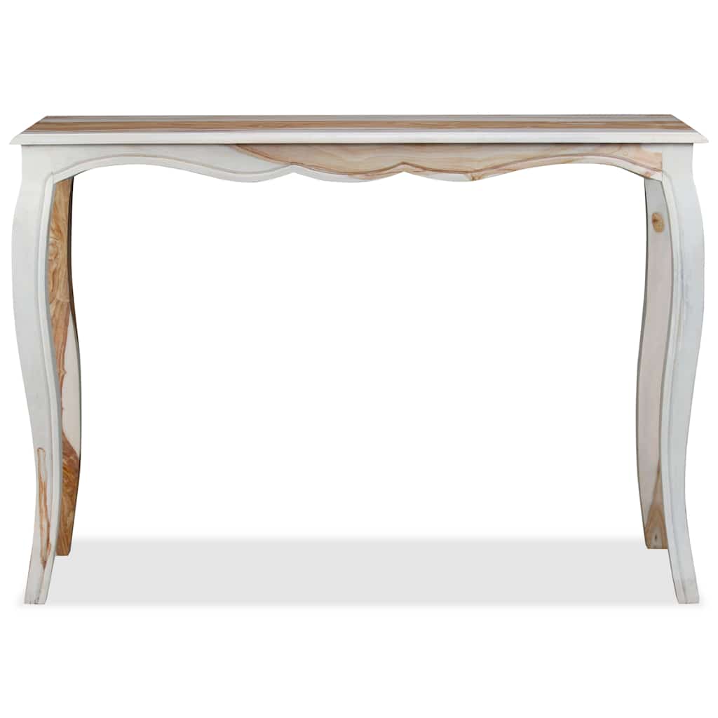 Tavolo Consolle in Legno Massello di Acacia 110x40x76 cm - homemem39