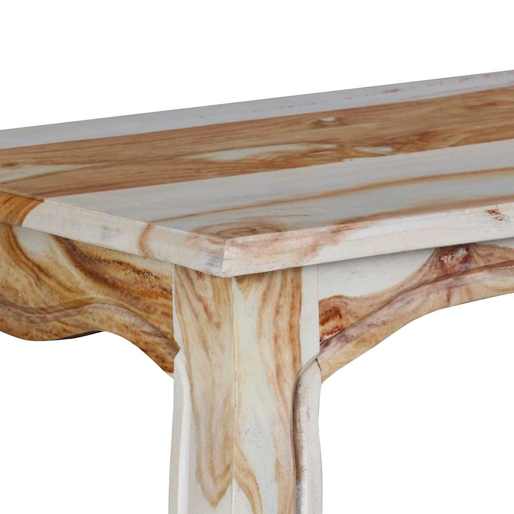 Tavolo Consolle in Legno Massello di Acacia 110x40x76 cm - homemem39