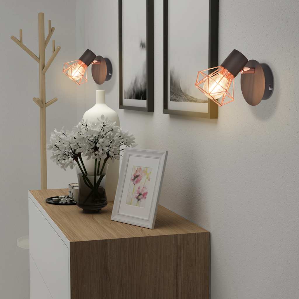 Applique 2 pz con 2 Lampadine a LED a Incandescenza 8 W - homemem39