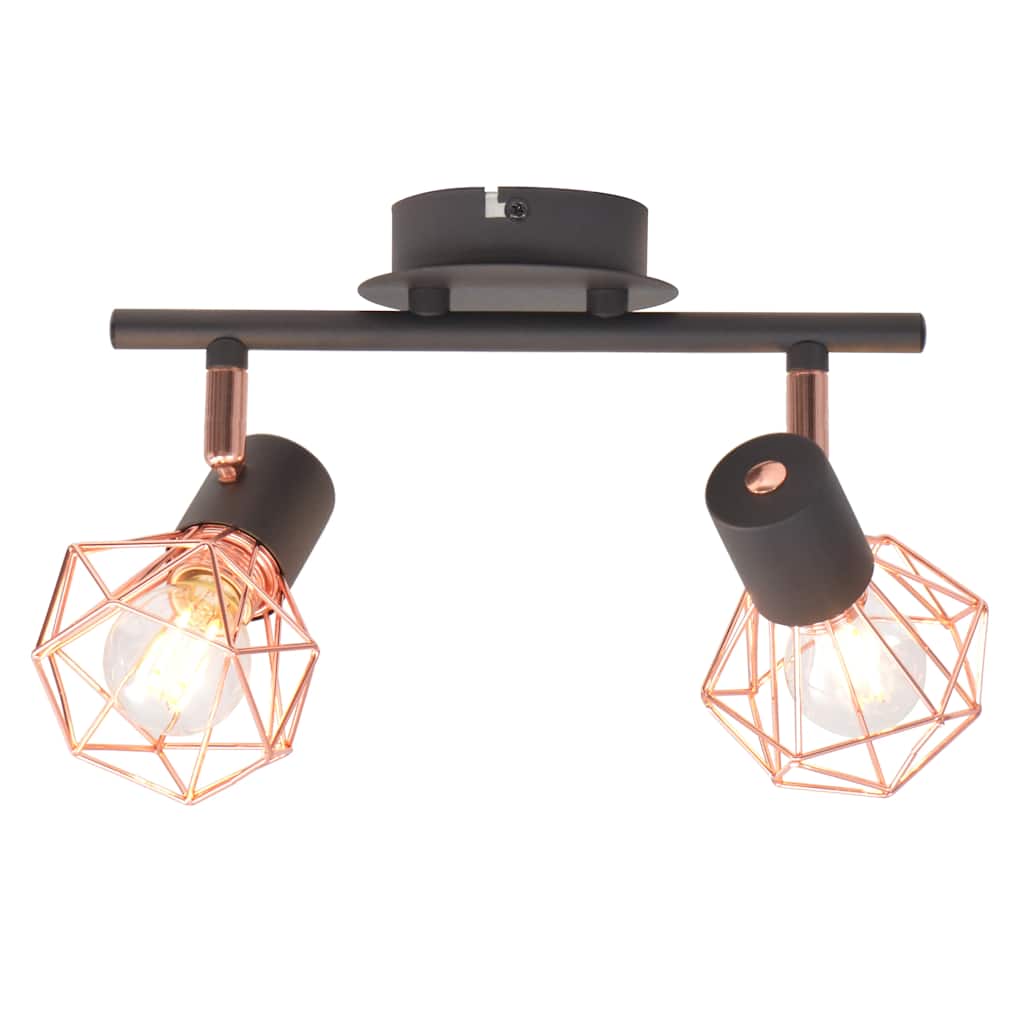 Plafoniera con 2 Lampadine a LED a Incandescenza 8 W - homemem39