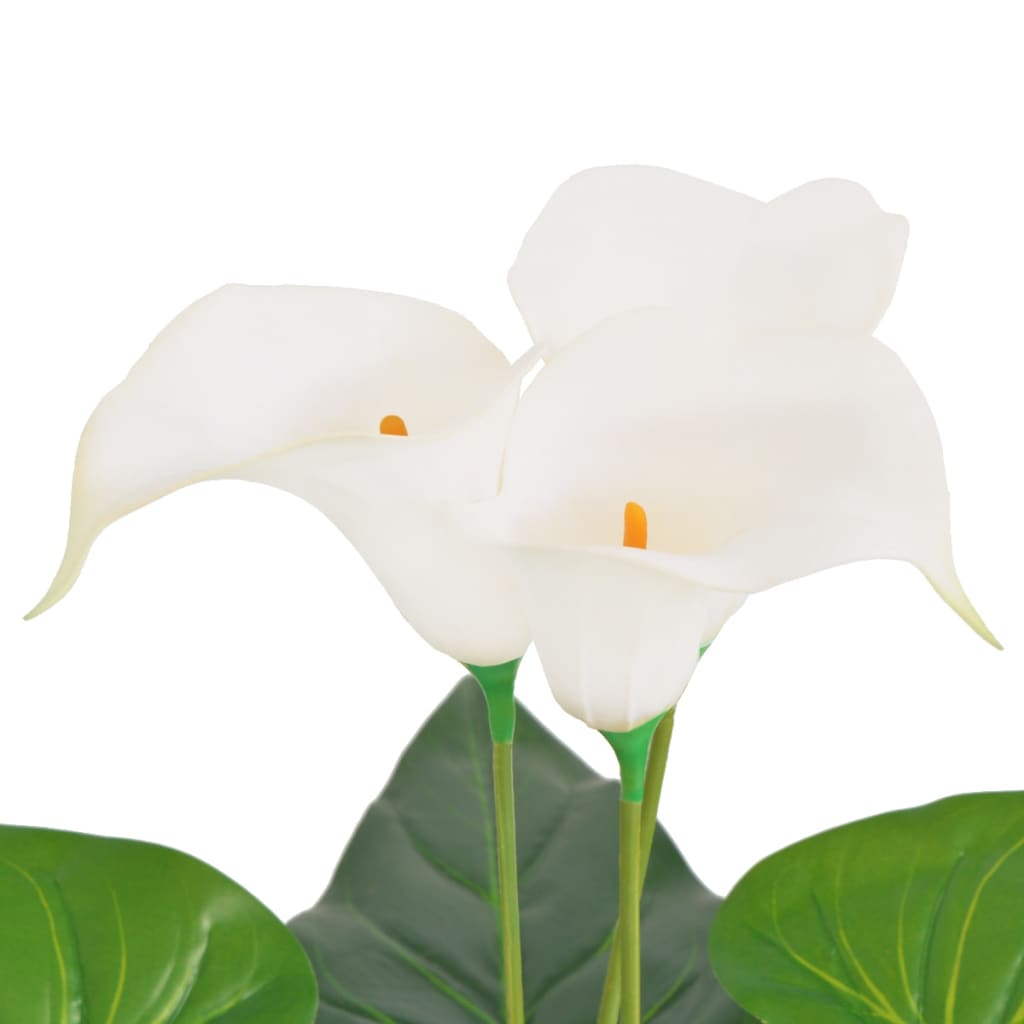 Calla Lily Artificiale con Vaso 45 cm Bianca | homemem39