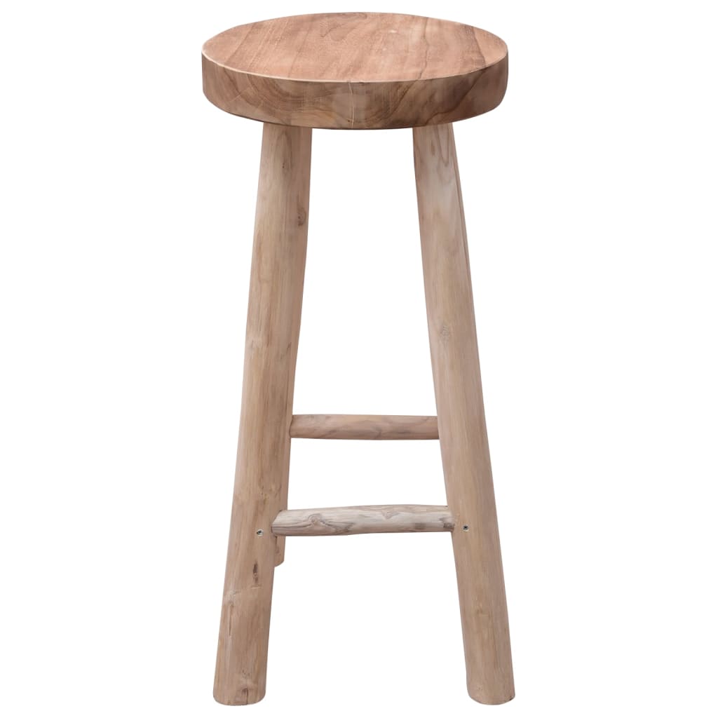 Sgabello da Bar in Legno Massello di Teak - homemem39