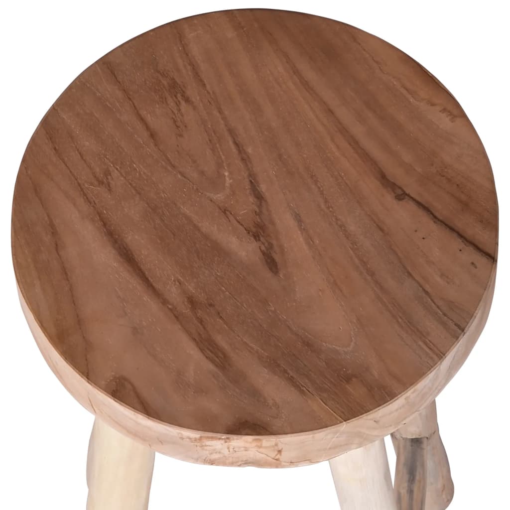 Sgabello da Bar in Legno Massello di Teak - homemem39