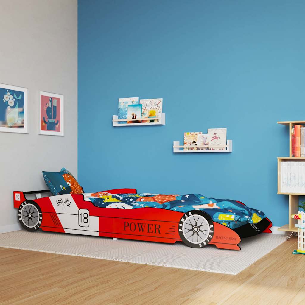 Letto Bimbo Auto da Corsa 90x200 cm Rosso - homemem39