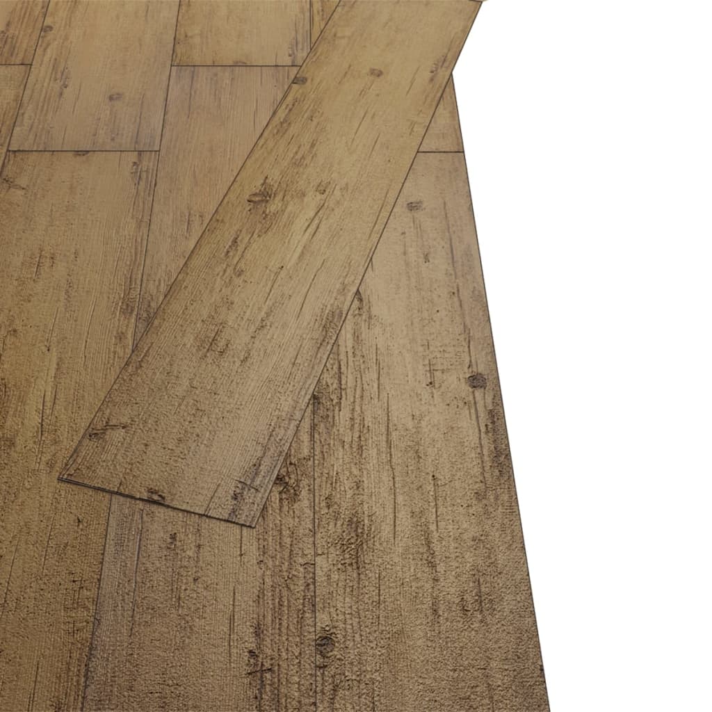 Listoni Pavimenti Non Autoadesivi 5,26m² 2mm Marrone Noce - homemem39