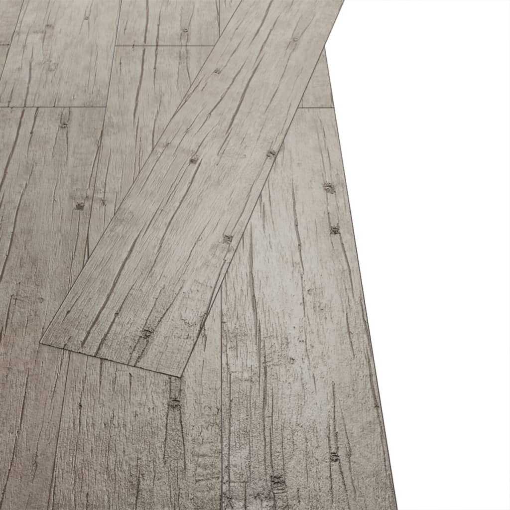 Listoni Pavimenti Non Autoadesivi PVC 5,26m² 2mm Rovere Slavato - homemem39
