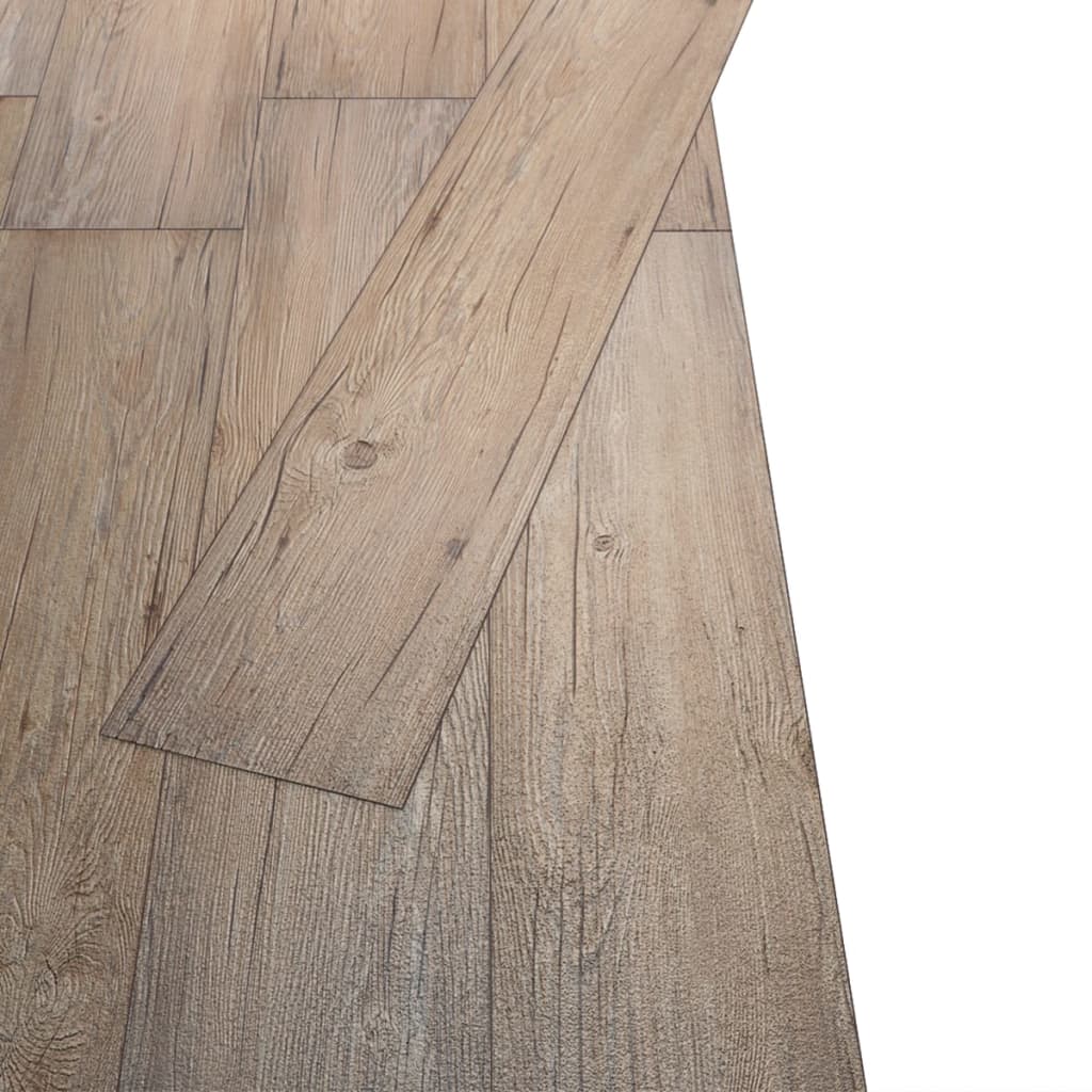 Listoni Pavimenti Non Autoadesivi 5,26m² 2mm Rovere Marrone - homemem39