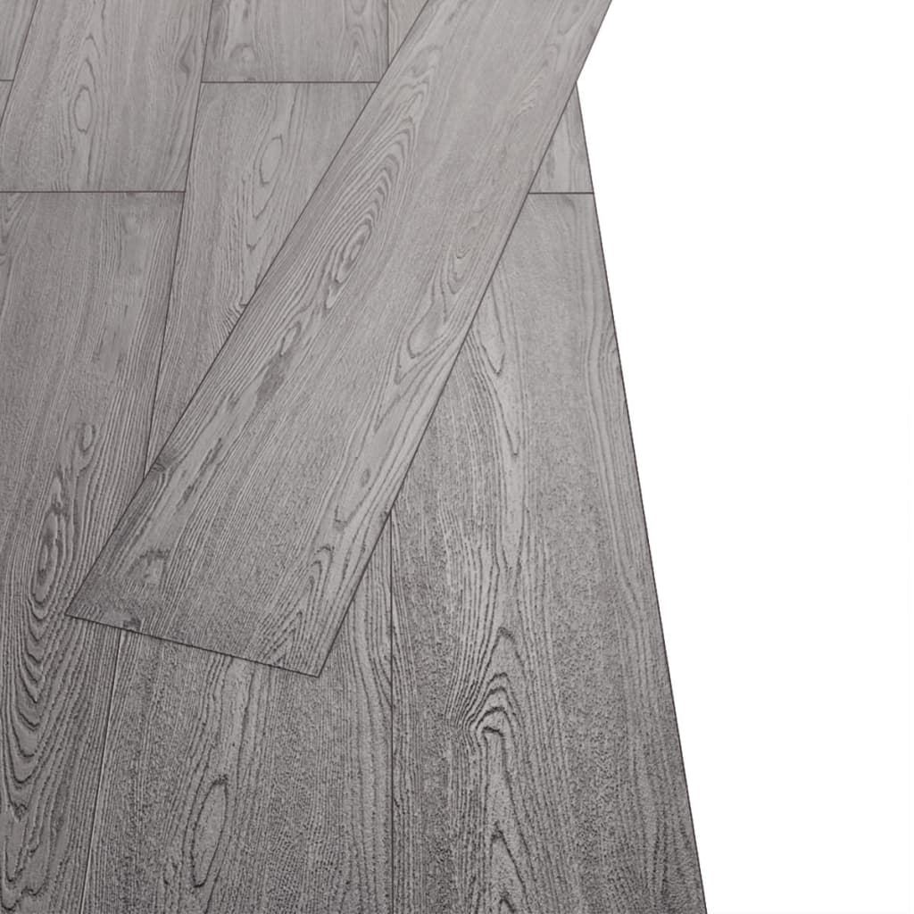 Listoni Pavimenti Non Autoadesivi PVC 5,26m² 2mm Grigio Scuro - homemem39