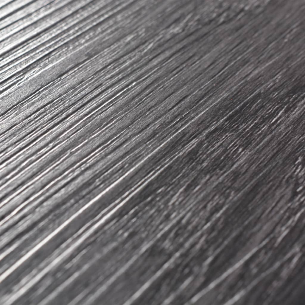 Listoni Pavimentazione Autoadesivi PVC 5,02 m² 2 mm Nero Bianco - homemem39