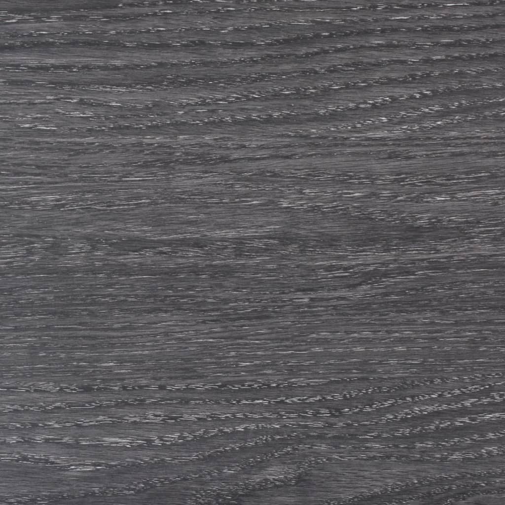 Listoni Pavimentazione Autoadesivi PVC 5,02 m² 2 mm Nero Bianco - homemem39