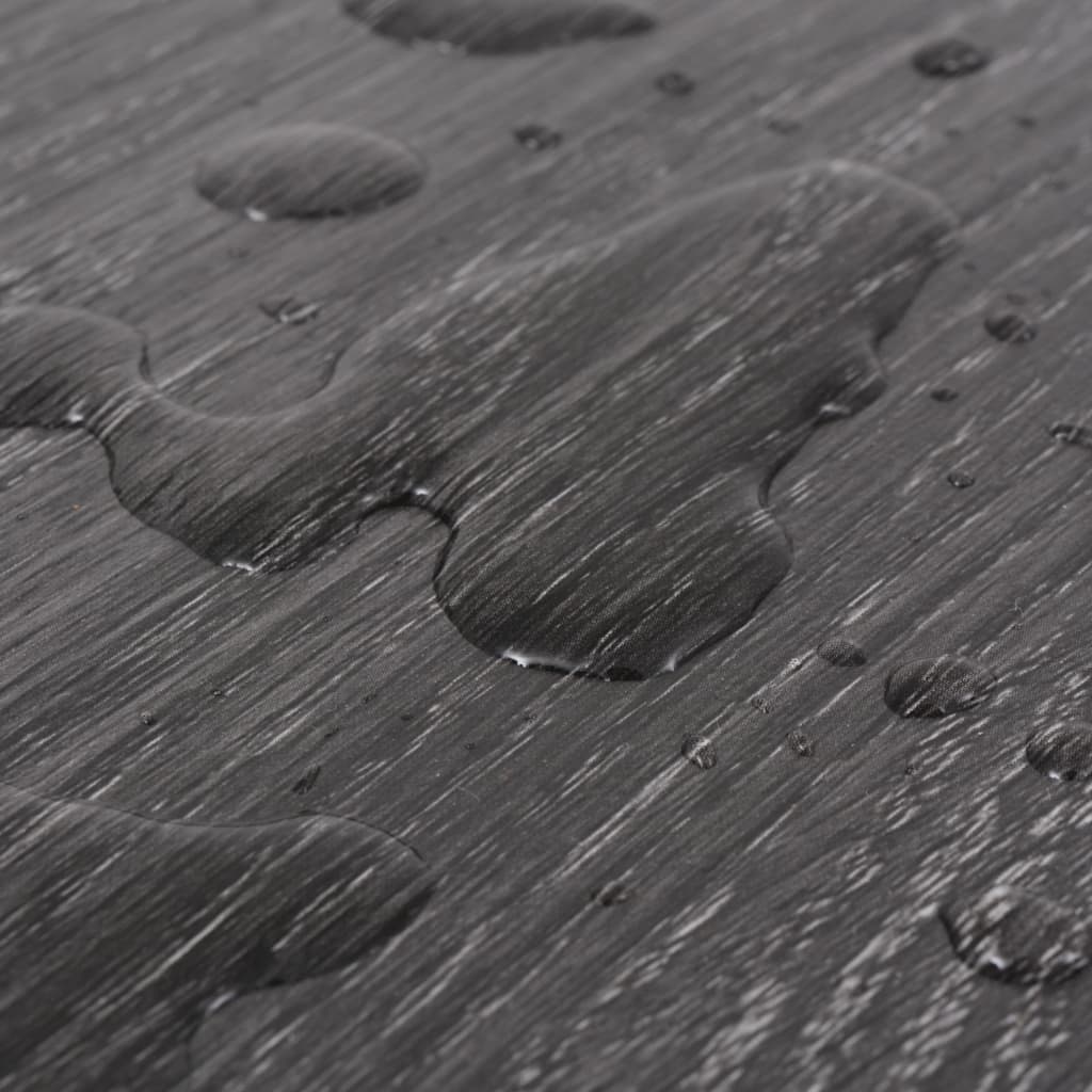 Listoni Pavimentazione Autoadesivi PVC 5,02 m² 2 mm Nero Bianco - homemem39