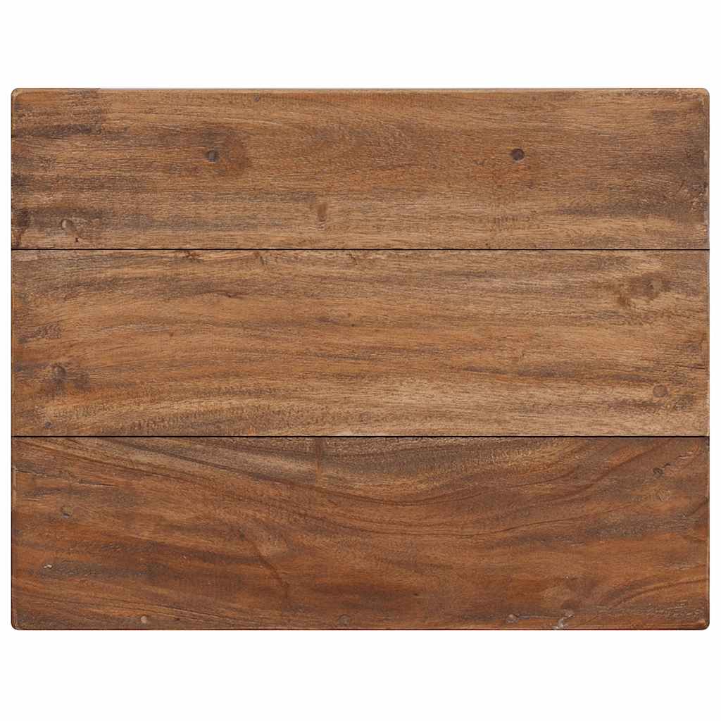 Comodino in Legno Massello di Mogano 40x30x51 cm - homemem39