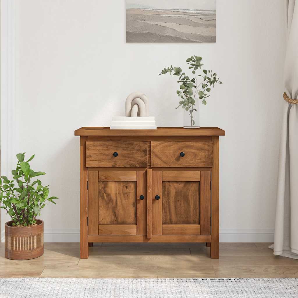 Credenza in Legno Massello di Mogano 75x30x65 cm - homemem39