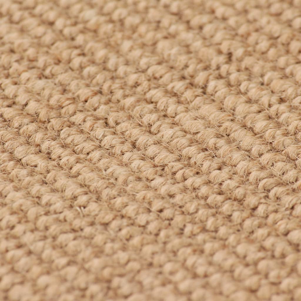 Tappeto di Iuta con Base in Lattice 120x180 cm Naturale - homemem39