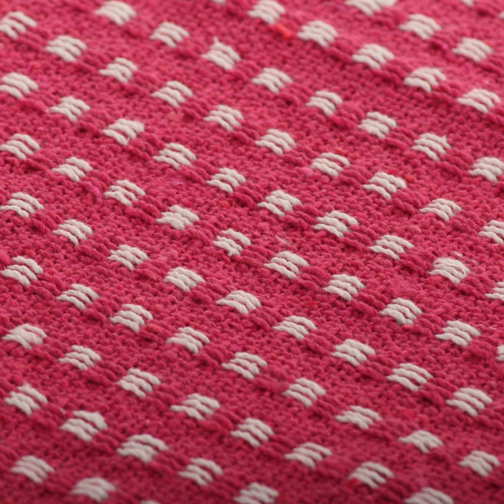 Copriletto in Cotone a Quadri 160x210 cm Rosa | homemem39