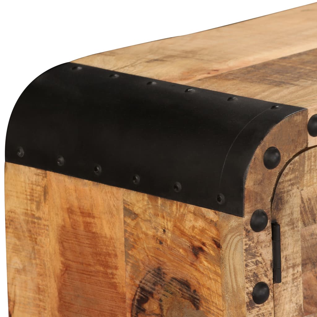 Credenza in Legno Massello di Mango 120x30x76 cm - homemem39