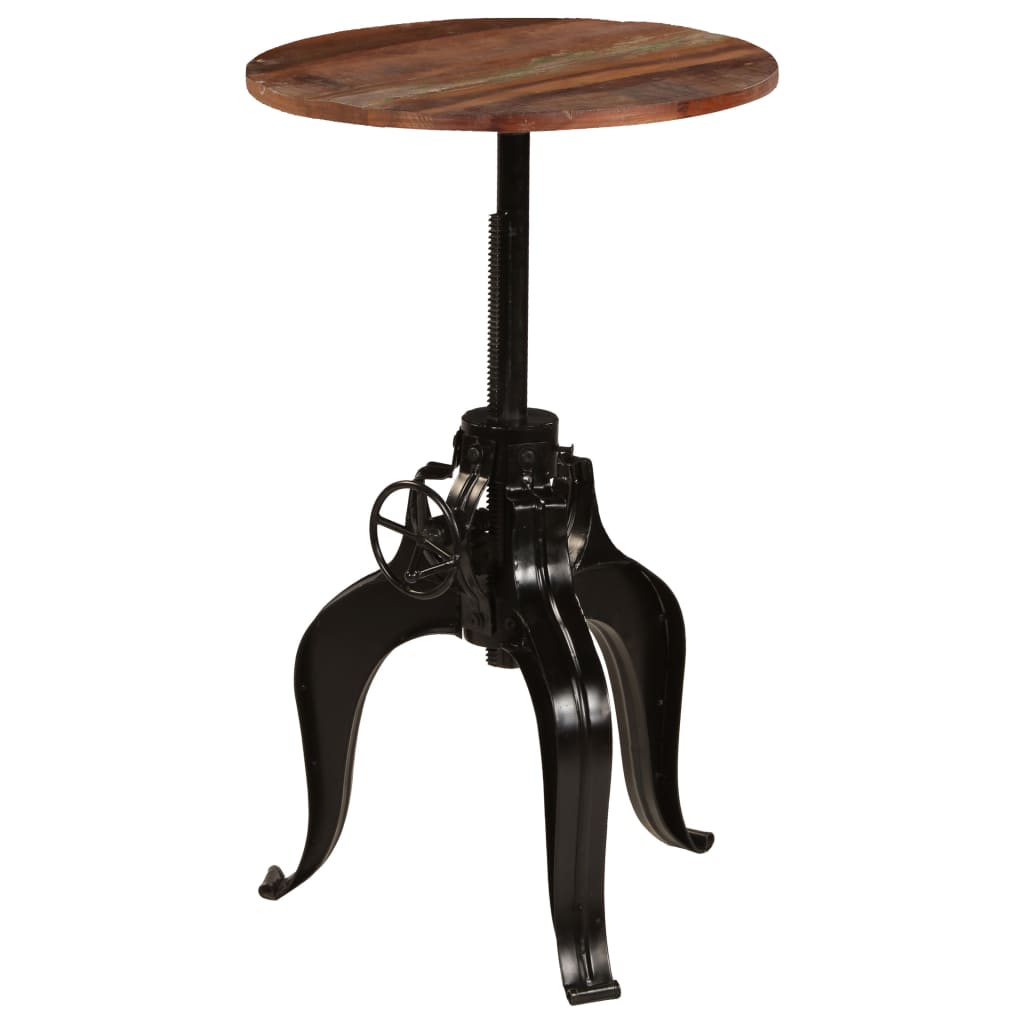 Tavolo da Bar in Legno Massello di Recupero 60x(76-110) cm | homemem39
