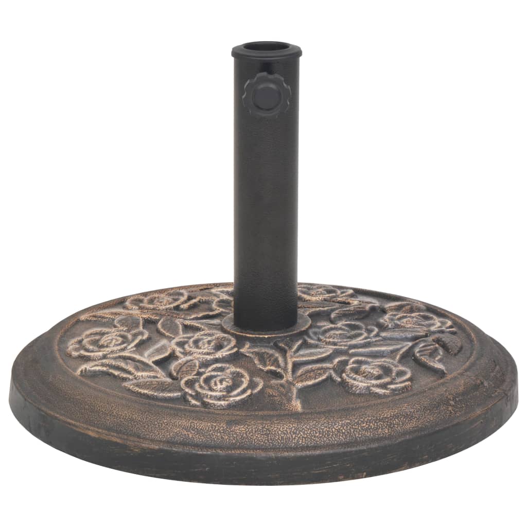 Base per Parasole Circolare in Resina Bronzo 9 kg - homemem39