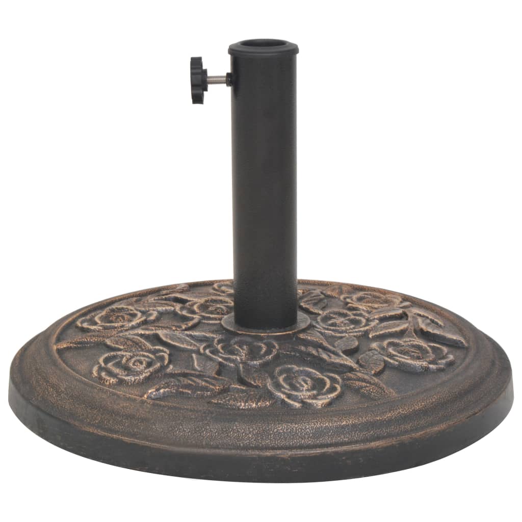 Base per Parasole Circolare in Resina Bronzo 9 kg - homemem39
