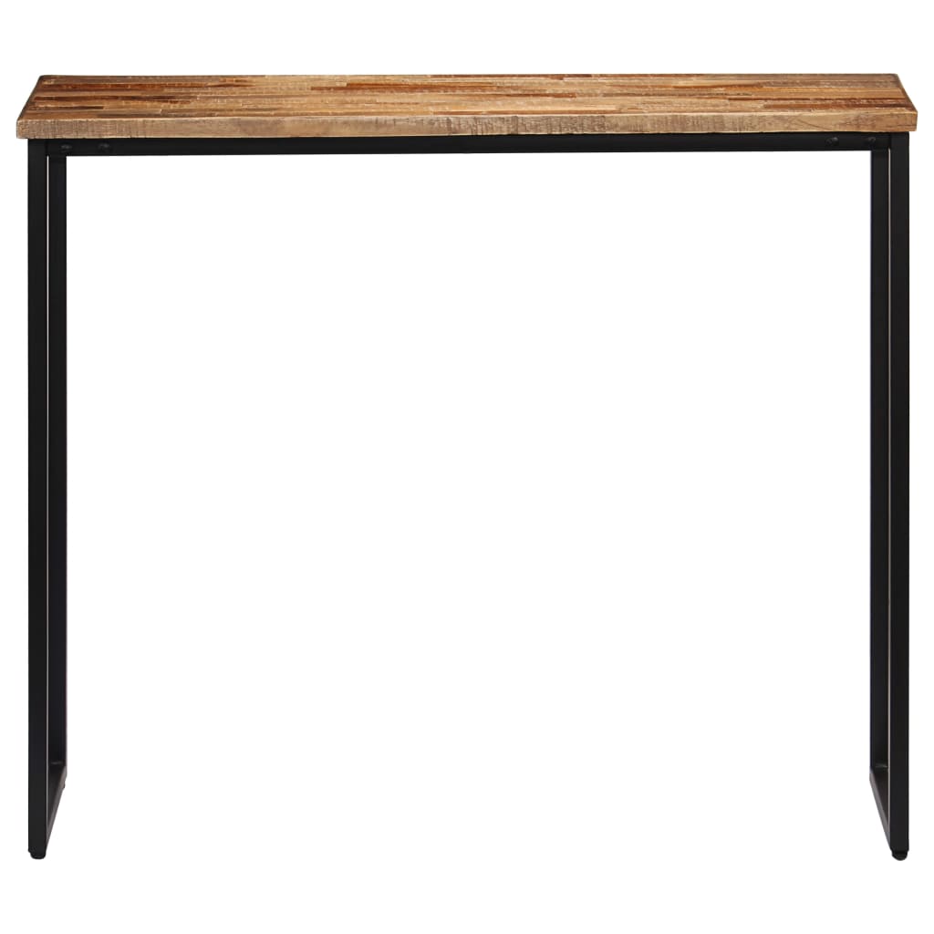 Console table in solid teak wood 90x30x76 cm