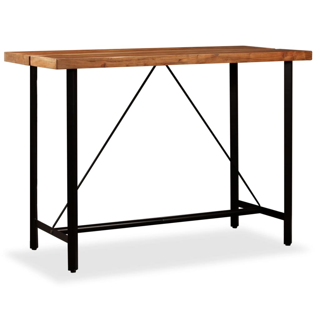 Tavolino da Bar in Legno Massello di Acacia 150x70x107 cm | homemem39