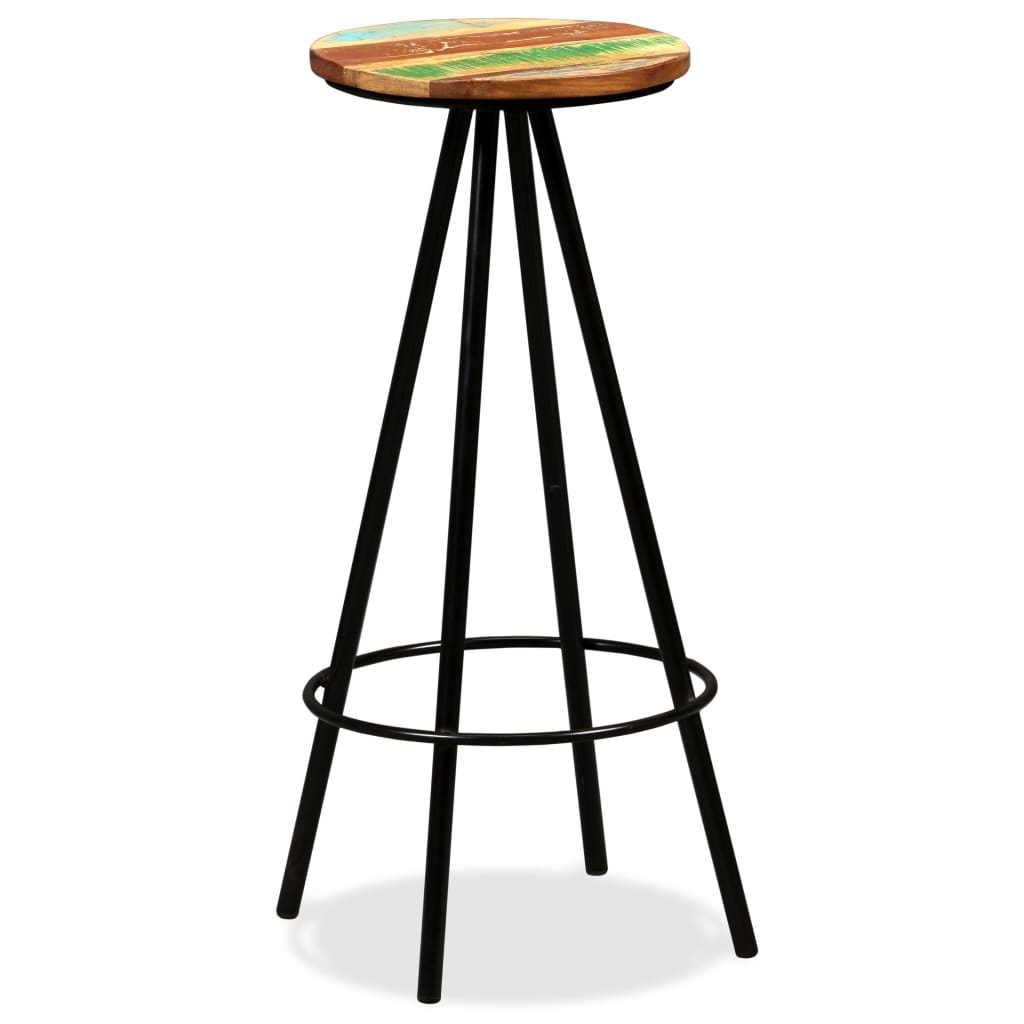 Sedie da Bar 4 pz Legno Massello di Recupero - homemem39