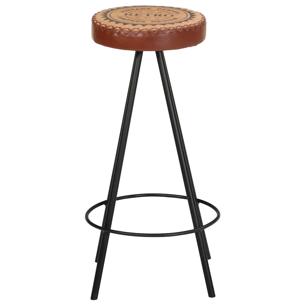 Sgabelli da Bar 4 pz in Vera Pelle - homemem39
