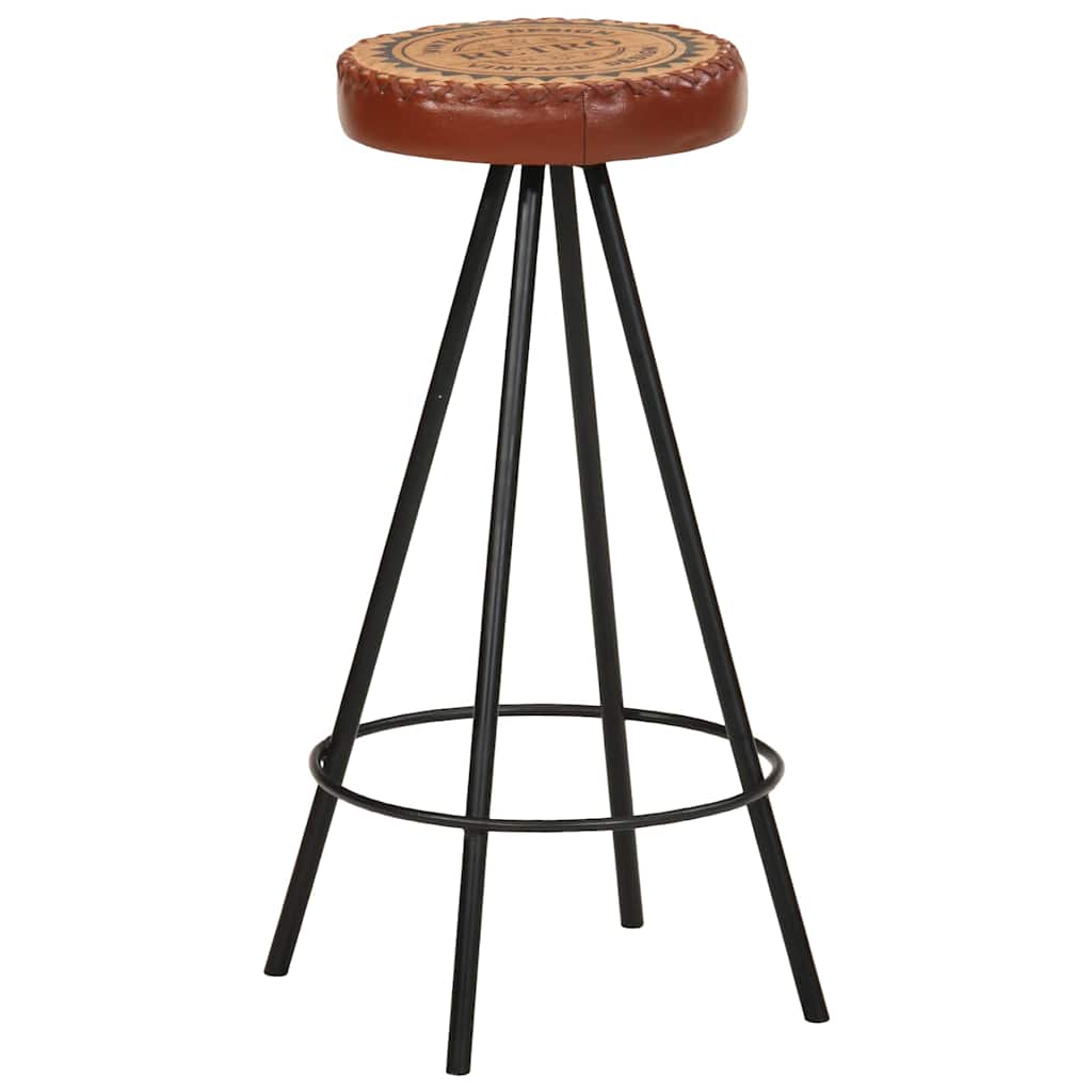 Sgabelli da Bar 4 pz in Vera Pelle - homemem39