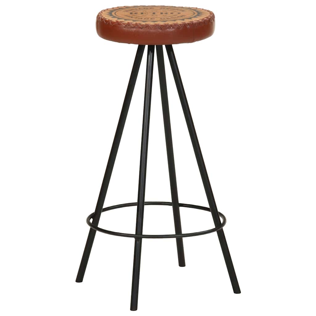 Sgabelli da Bar 4 pz in Vera Pelle - homemem39