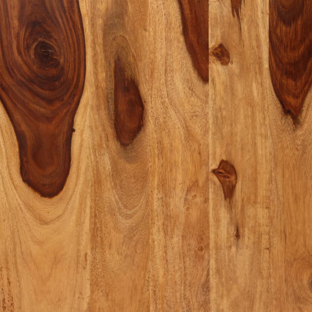 Tavolo da Pranzo in Legno Massello di Acacia e Acciaio 180 cm - homemem39
