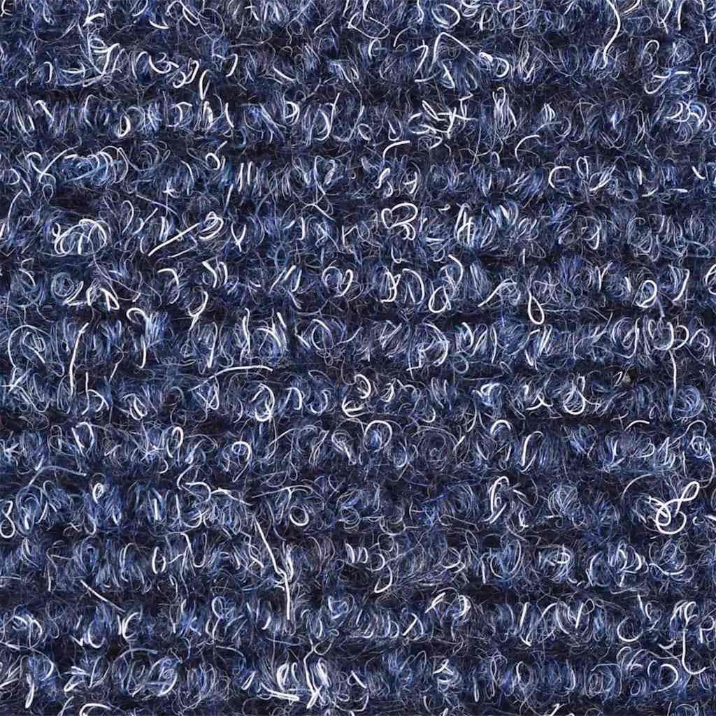 Tappetini per scale autoadesivi 15 pz 56x17x3 cm blu semicircolari - homemem39